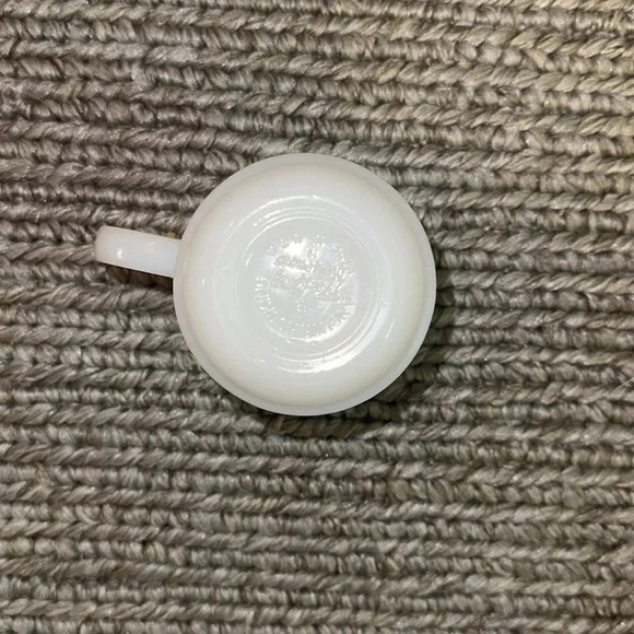 1965 Snoopy & Woodstock "AT TIMES LIFE IS PURE JOY!"Milk Glass Fire King Mug Cup - Picture 4 of 9